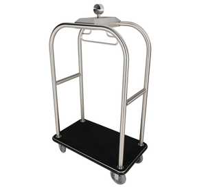 Silver Luggage Trolley